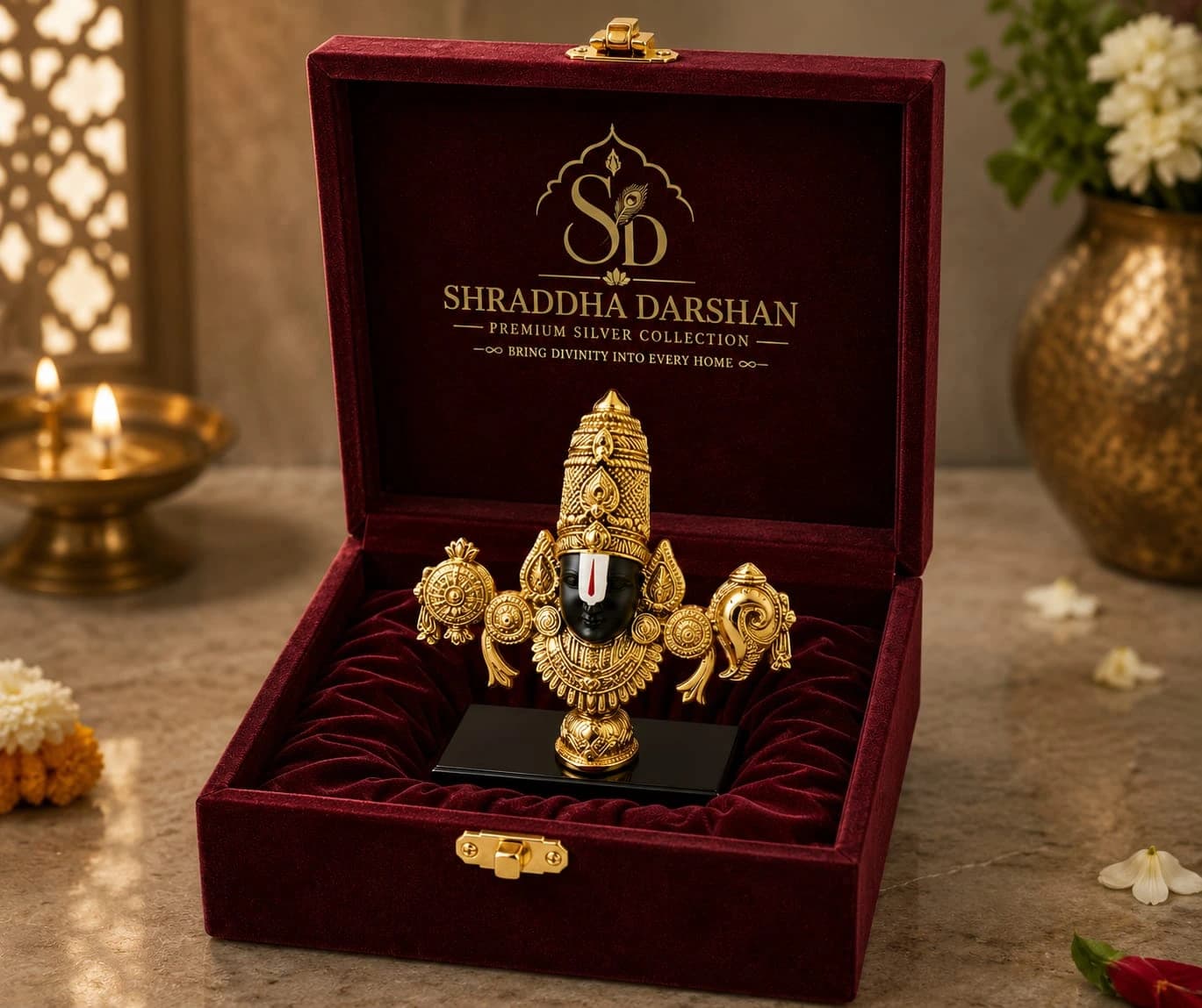 Golden Balaji Bust